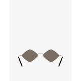 Saint Laurent sunglasses diamond-frame metal with tinted lenses, UK version