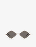 Saint Laurent sunglasses diamond-frame metal with tinted lenses, UK version