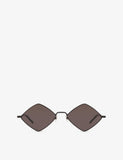 Saint Laurent Lisa diamond-frame metal sunglasses, UK version