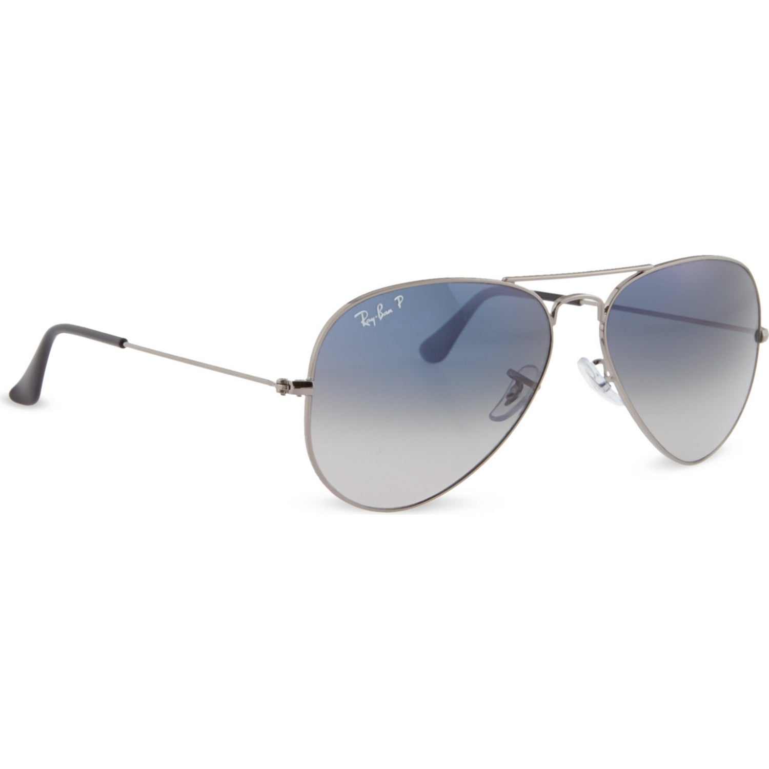 Ray-Ban aviator sunglasses gunmetal gradient blue 58mm (British brand)