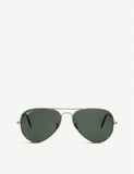 Ray-Ban aviator sunglasses gunmetal RB3025 58 (British brand)