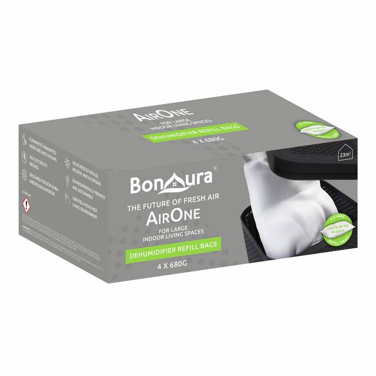 AirOne Dehumidifier Refills 4 Pack, imported from the UK