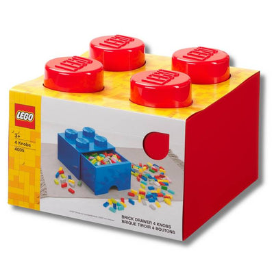Argos LEGO Brick Drawer 4 Knobs Red Storage Drawer 25cm x 25cm x 18cm- Buy online at McGrocer