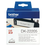 Brother DK-22205 continuous label tape black on white, UK version