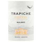 Trapiche Reserve Malbec wine 75cl (British brand)
