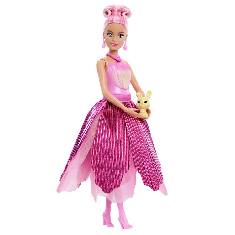 Barbie Petal Pop scented fashion doll 33cm accessories - British product
