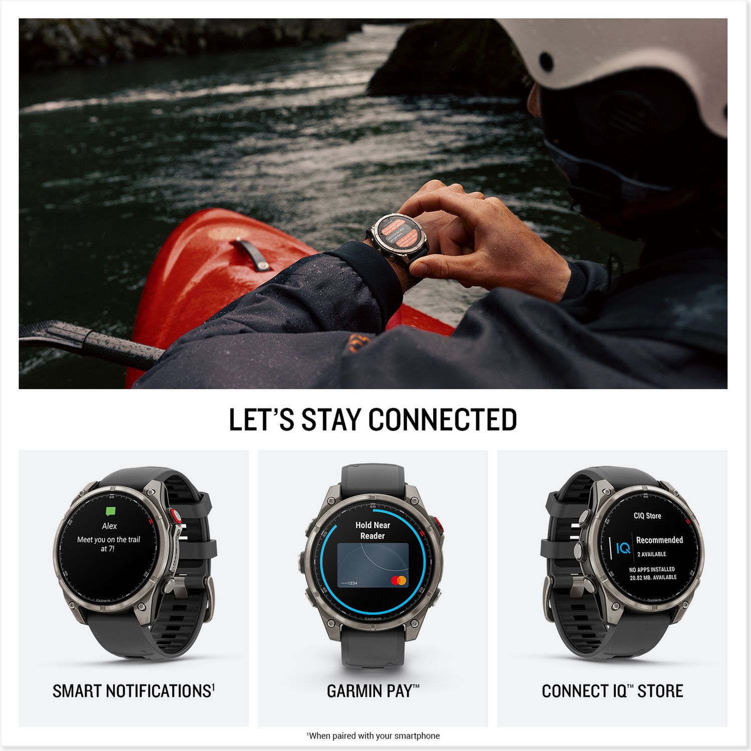 Garmin Fenix 8 Pro smartwatch 47mm, imported from the UK