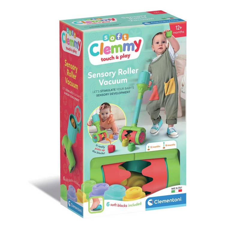 Clementoni vacuum toy with six soft blocks - British product