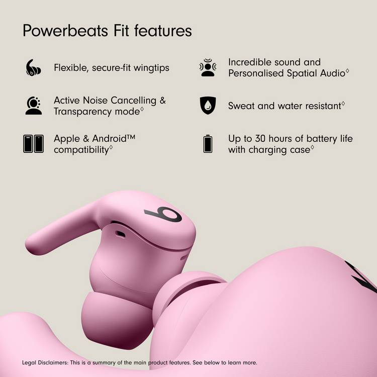 Beats Powerbeats Fit wireless earbuds power pink (British brand)