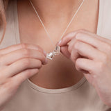 Radley hammered heart pendant necklace 60cm (British brand)