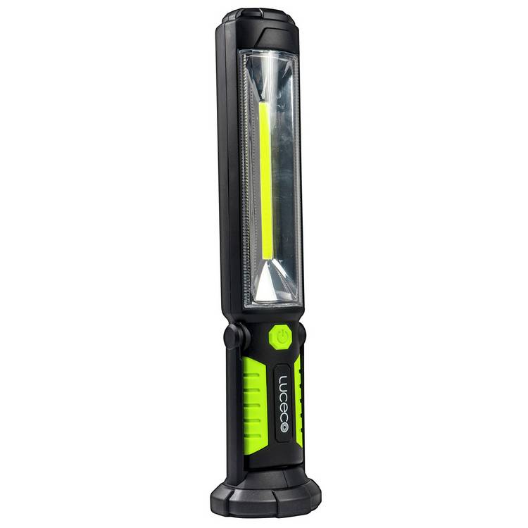 Luceco LED rechargeable torch with power bank, imported from the UK