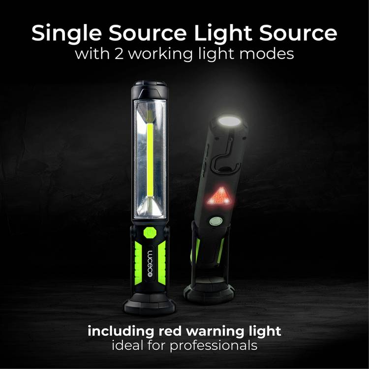 Luceco LED rechargeable torch with power bank, imported from the UK