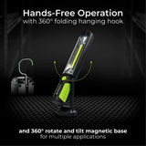 Luceco LED rechargeable torch with power bank, imported from the UK