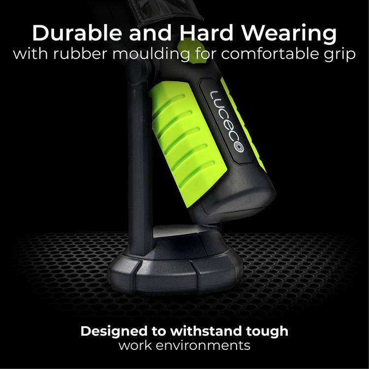 Luceco LED rechargeable torch with power bank, imported from the UK