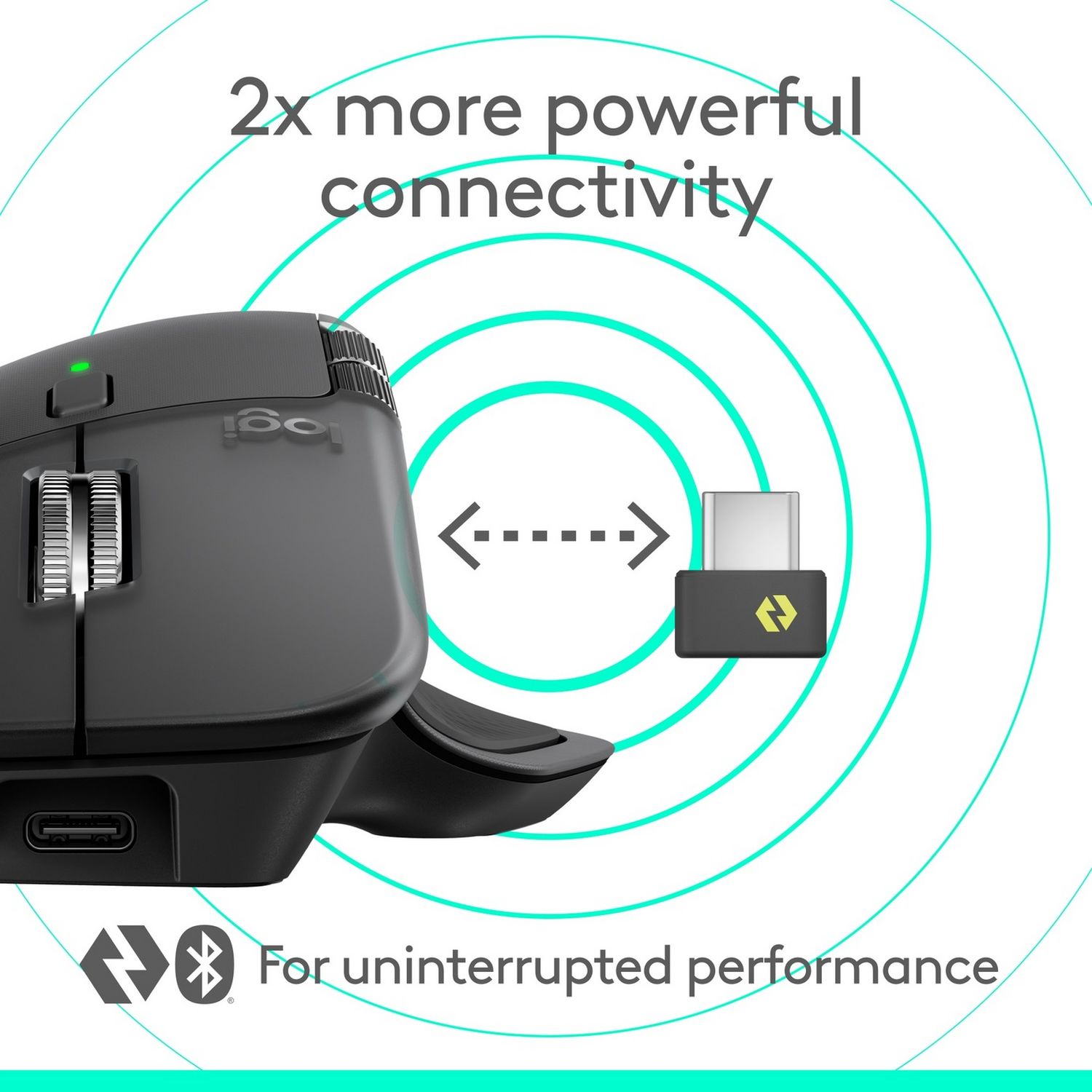 Logitech wireless mouse Graphite, UK version