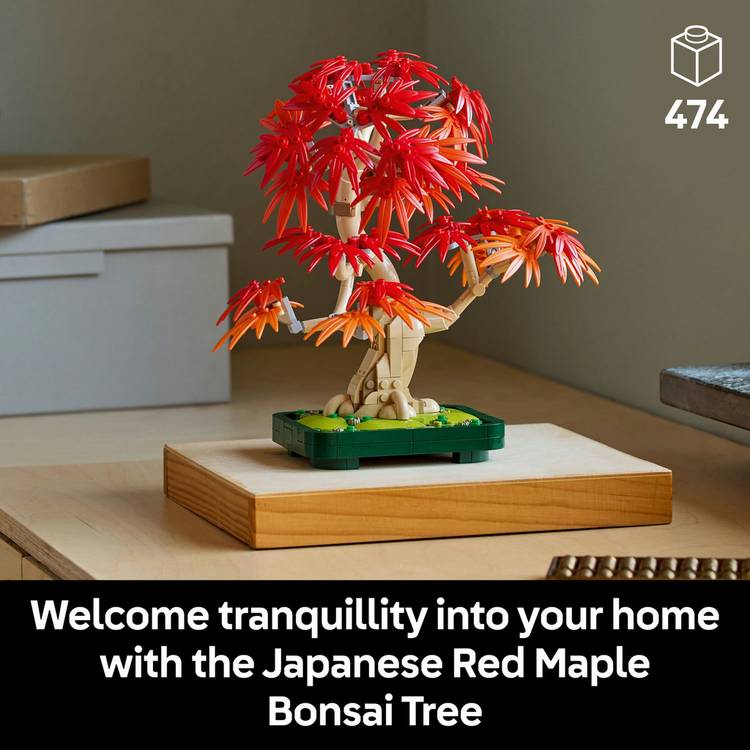 LEGO Botanicals Japanese Red Maple Bonsai Tree set - British product