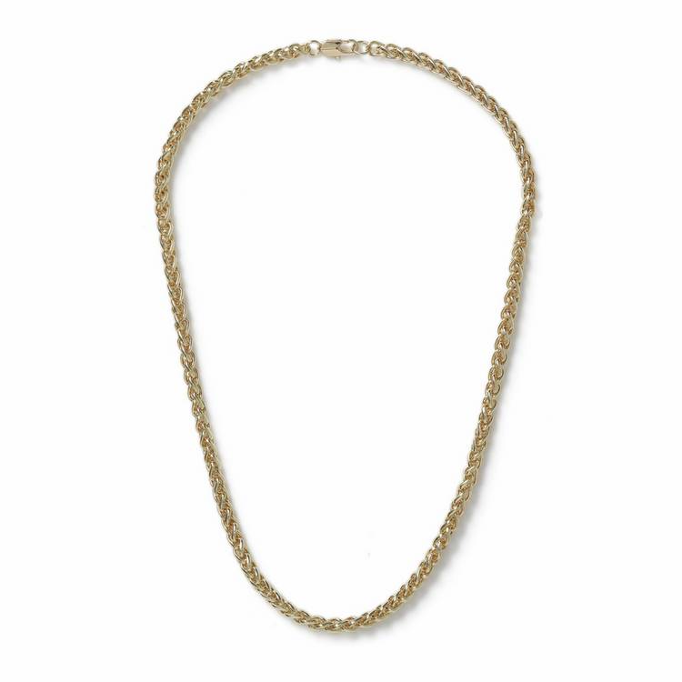 Uncommon Souls men's gold tone rope chain necklace (British brand)