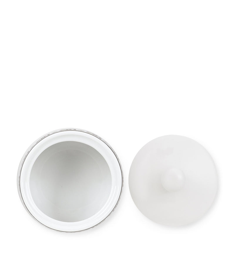 Dolce&Gabbana Casa porcelain sugar bowl with lid, 10cm diameter - British product