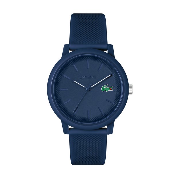 Lacoste men's blue silicone strap watch 42mm, UK version