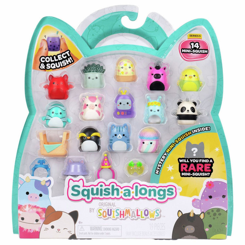 Squish-a-longs 14 pack collectible mini figures, imported from the UK