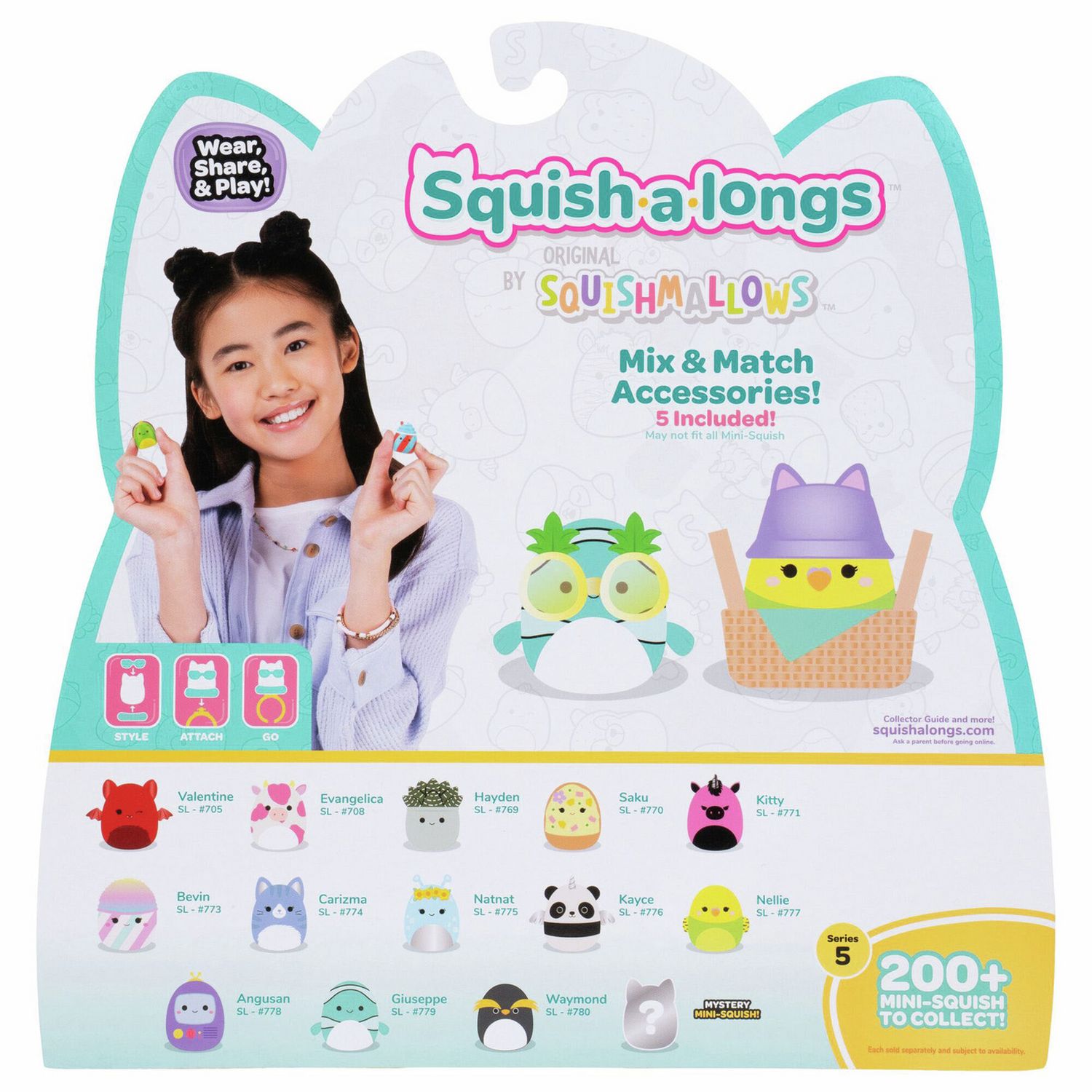 Squish-a-longs 14 pack collectible mini figures, imported from the UK