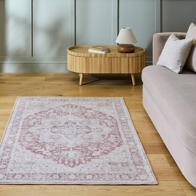 Habitat vintage effect red flatweave runner 80x150cm (British brand)
