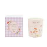 Widdop ceramic message candle Friends 190g, imported from the UK