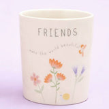 Widdop ceramic message candle Friends 190g, imported from the UK