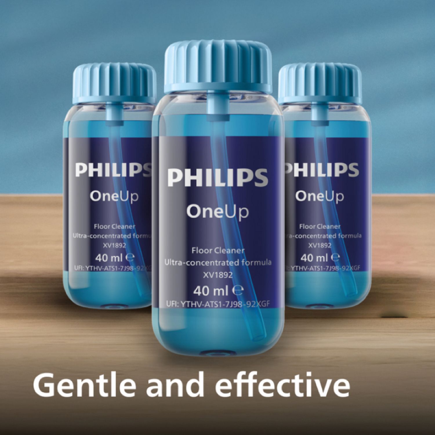 Philips floor cleaning solution pack of two 0.4L bottles, UK version