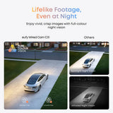 eufy Wired Cam C31 AI security camera white (British brand)