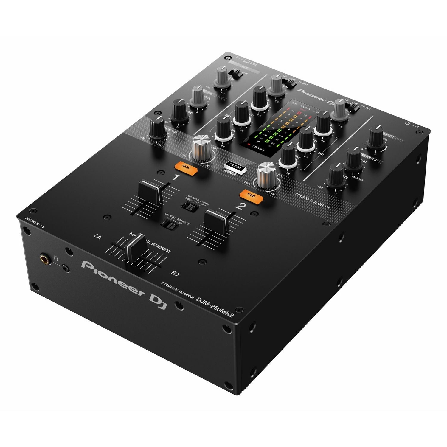 Pioneer DJ DJM-250MK2 2-channel DJ mixer, imported from the UK