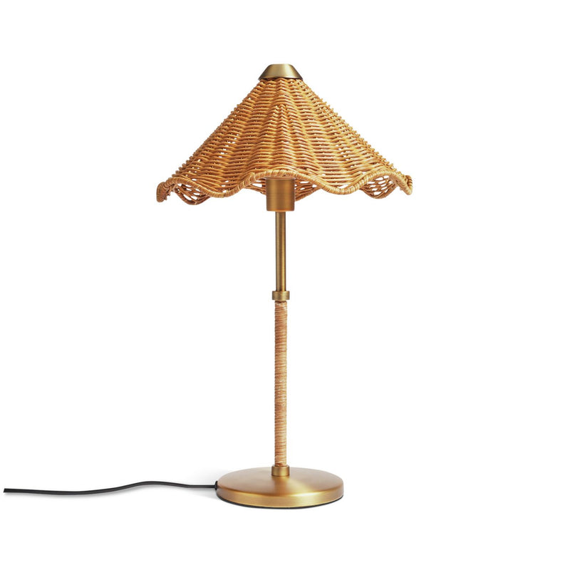 Habitat Norah rattan table lamp natural (British brand)