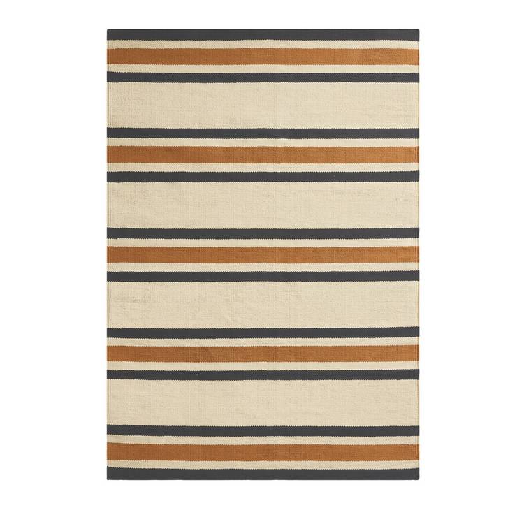 Habitat flatweave rug stripe charcoal 120x170cm - British product