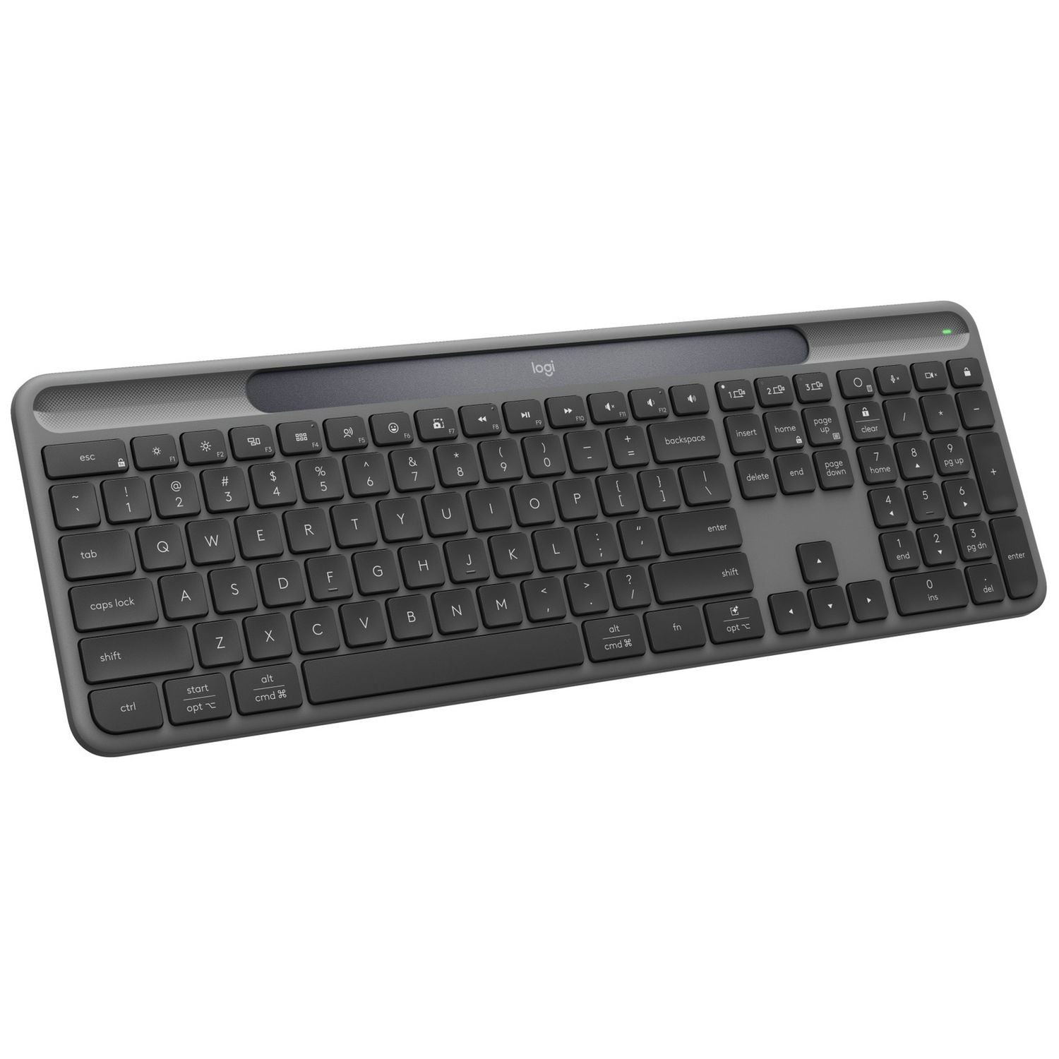 Logitech Signature Slim Solar+ wireless keyboard Graphite, imported from the UK