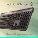 Logitech Signature Slim Solar+ wireless keyboard Graphite, imported from the UK
