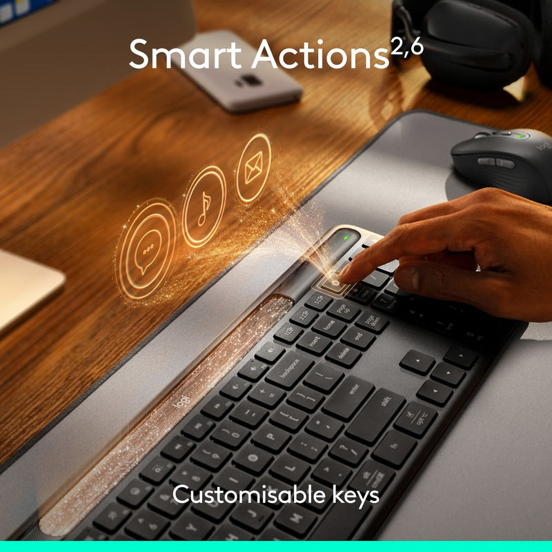 Logitech Signature Slim Solar+ wireless keyboard Graphite, imported from the UK