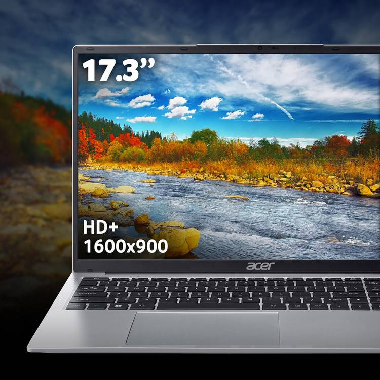 Acer Aspire Lite 17.3in laptop N150 silver, UK version