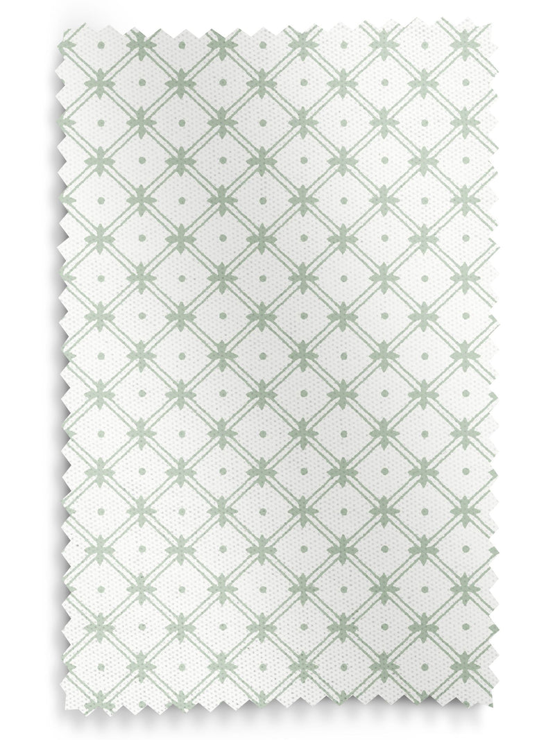 Laura Ashley Sage Wickerwork made to measure curtains - British product