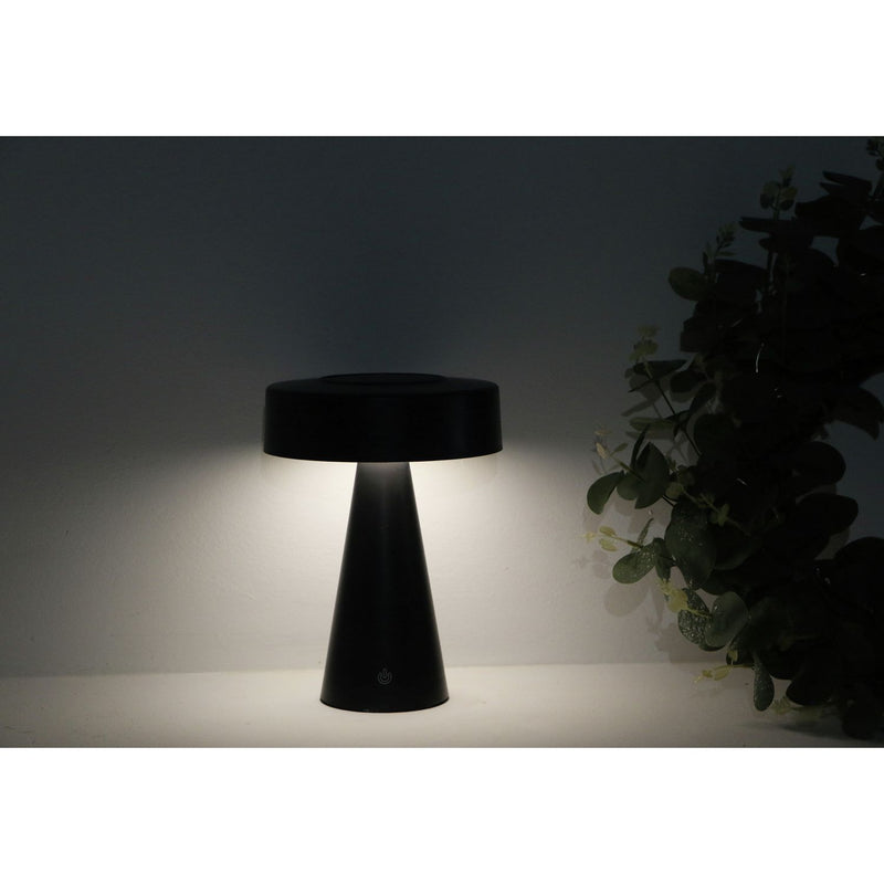 Habitat table top solar light black, imported from the UK