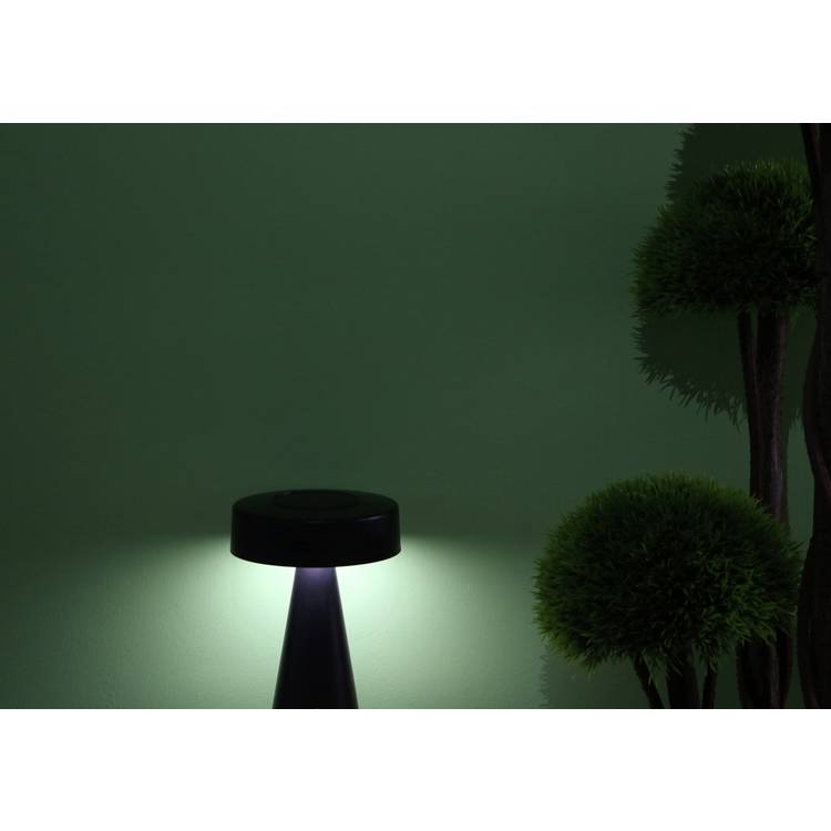 Habitat table top solar light black, imported from the UK