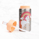 Myga children's unicorn metal water bottle, imported from the UK