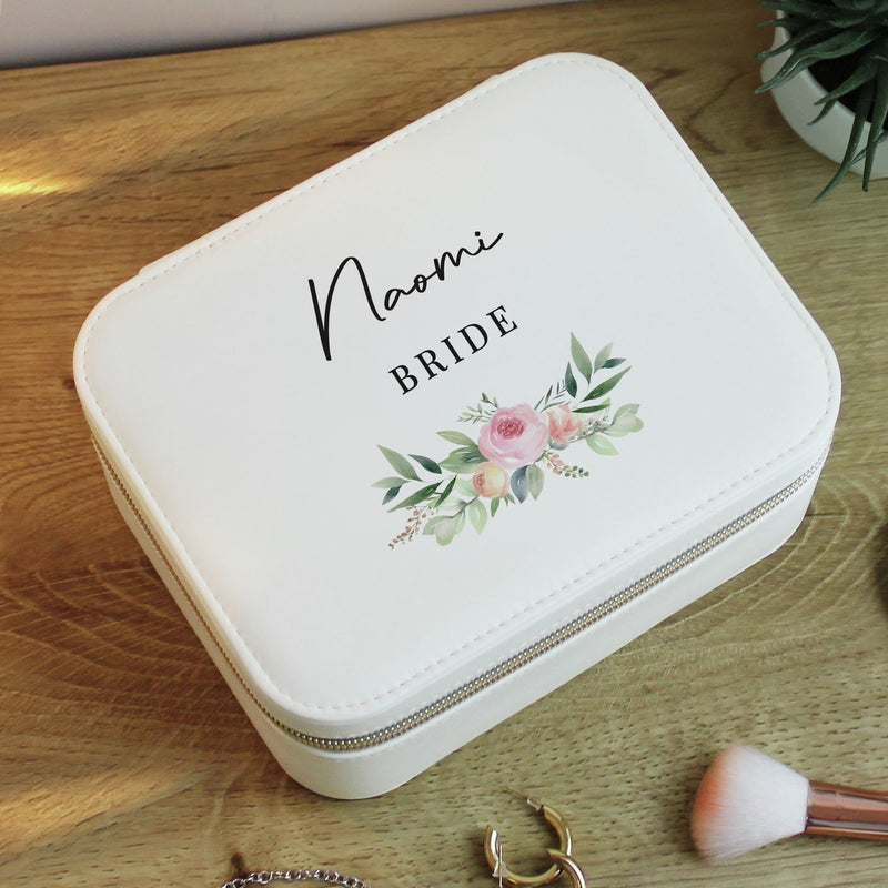 Personalised wedding jewellery box 18cm x 14cm (British brand)