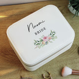 Personalised wedding jewellery box 18cm x 14cm (British brand)