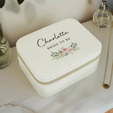 Personalised wedding jewellery box 18cm x 14cm (British brand)