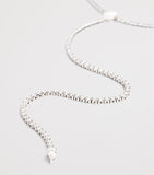 SHAY white gold diamond thread Y necklace, imported from the UK