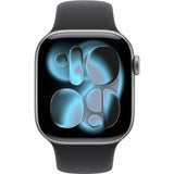 Apple Watch Series 11 GPS 42mm Black Sport Band (British brand)