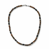 Uncommon Souls men's tiger eye bead rope necklace 20in, imported from the UK