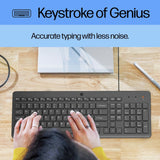 HP 150 wired keyboard and mouse set, imported from the UK