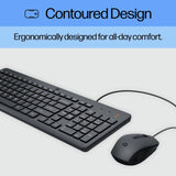HP 150 wired keyboard and mouse set, imported from the UK