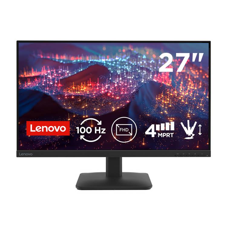 Lenovo L27-4e 27in Full HD monitor - British product